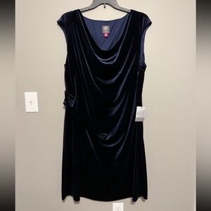 Blue Velvet Dress